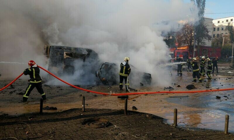 Russia strikes cities across Ukraine at rush hour in apparent revenge strikes