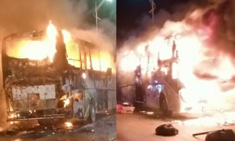 Death toll from Nooriabad bus fire rises to 18