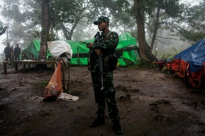 Myanmar military air strikes on ethnic rebel group kill around 50: rebel spokesman