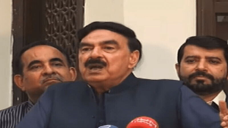Sheikh Rashid&rsquo;s stern warning to Rana Sanaullah ahead of PTI protest march