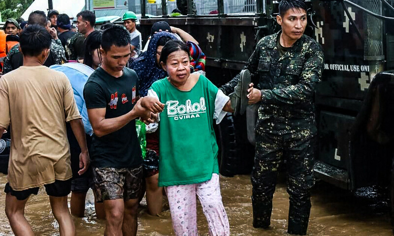 Philippines sharply revises storm death toll down to 45