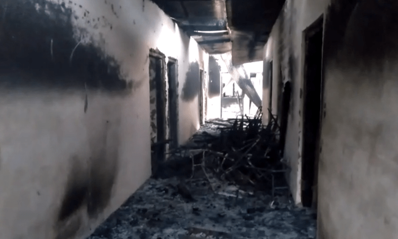Girls school torched in GB&rsquo;s Diamer, unidentified people named in FIR