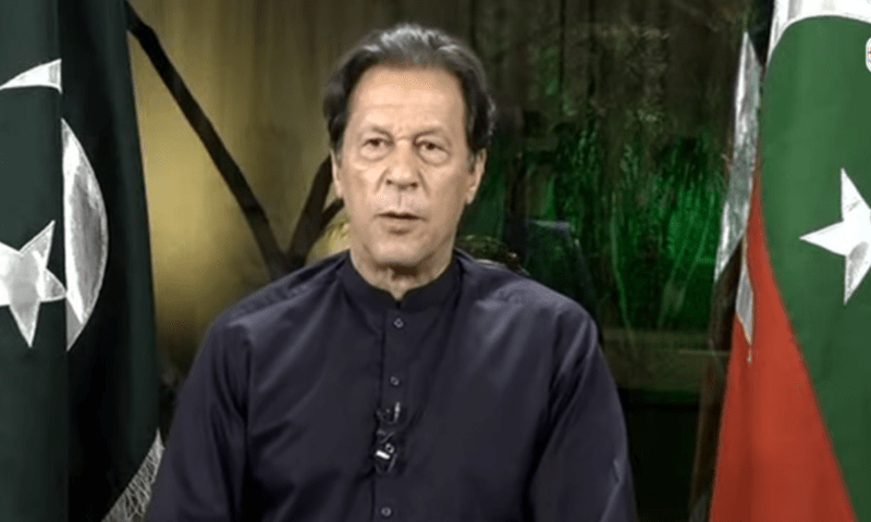 Imran Khan addresses long march, condoles with Turkiye on Istanbul blast