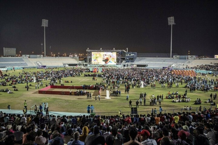 In a stadium of their own, migrant workers say their sweat made World Cup happen