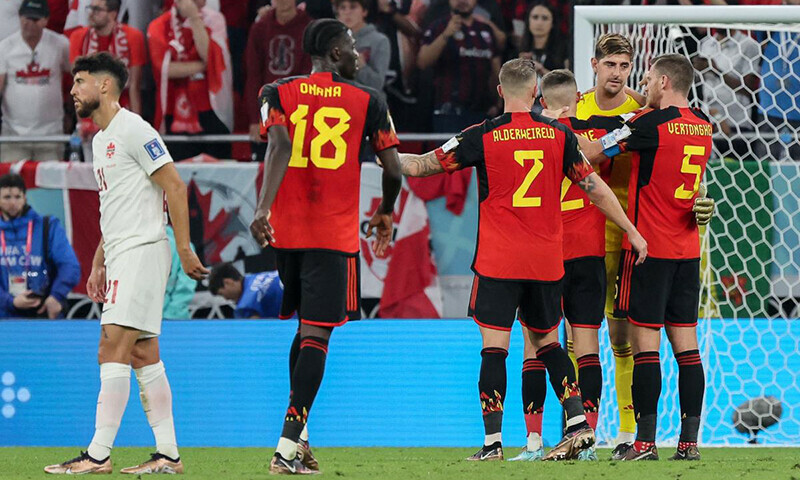 Courtois saves penalty as disappointing Belgium beat Canada 1-0