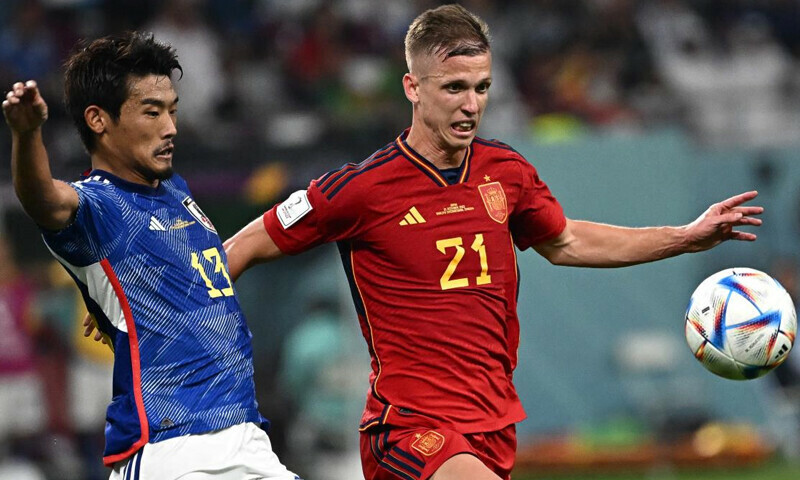 Japan upset Spain to reach reach last 16