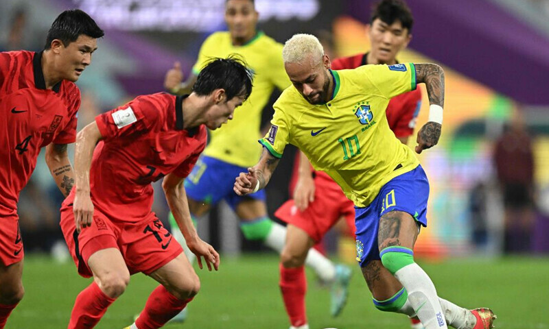 Brazil down South Korea to book quarterfinal against Croatia