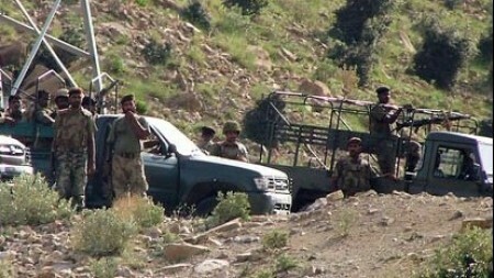 One killed, five wounded in suicide attack on Pakistani military