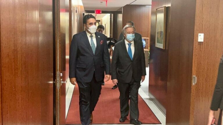 UN chief says Pakistan&rsquo;s post-flood reconstruction his &lsquo;top priority&rsquo;