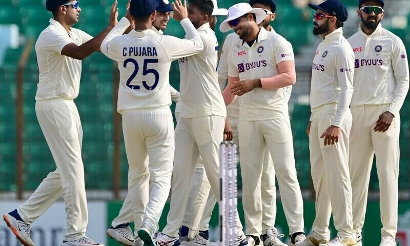 India overcome gritty Bangladesh in first Test