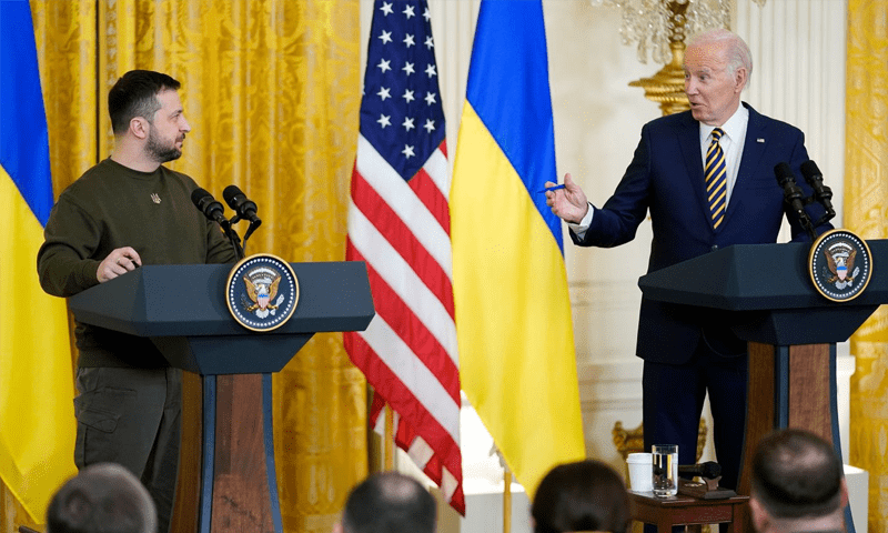 Zelensky pays &lsquo;lightning&rsquo; visit to US