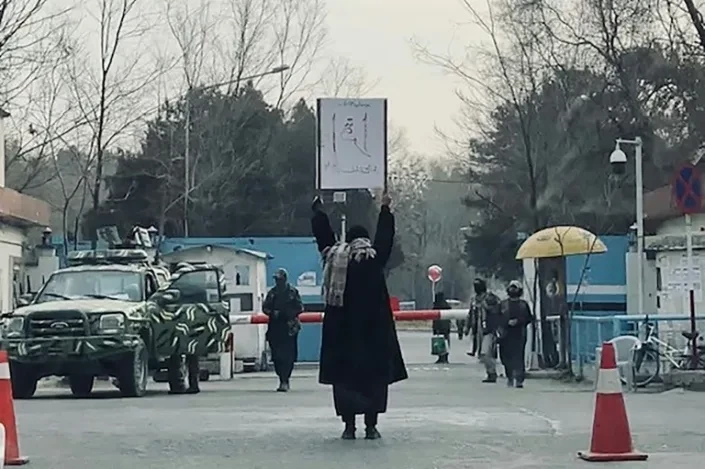 &lsquo;Proud and strong&rsquo;: Solo protest against Taliban university ban