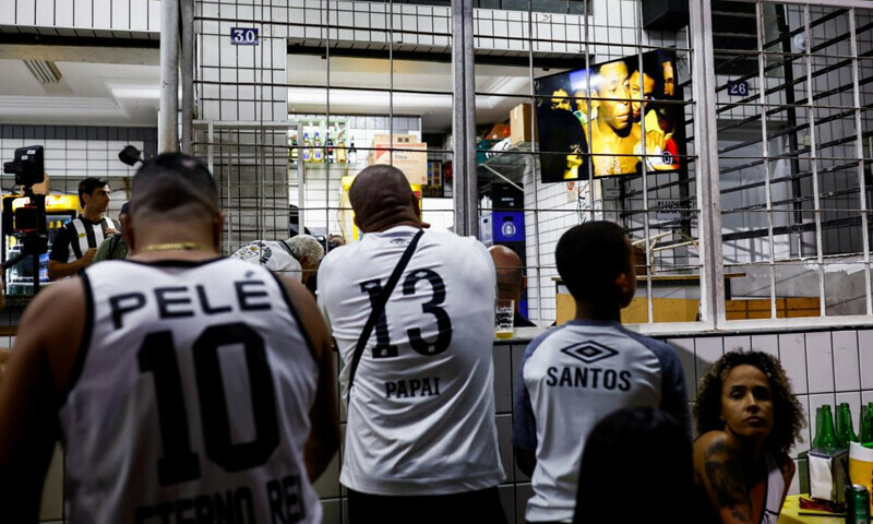 &lsquo;Our greatest idol&rsquo;: Brazilians flock to hospital after Pele&rsquo;s death