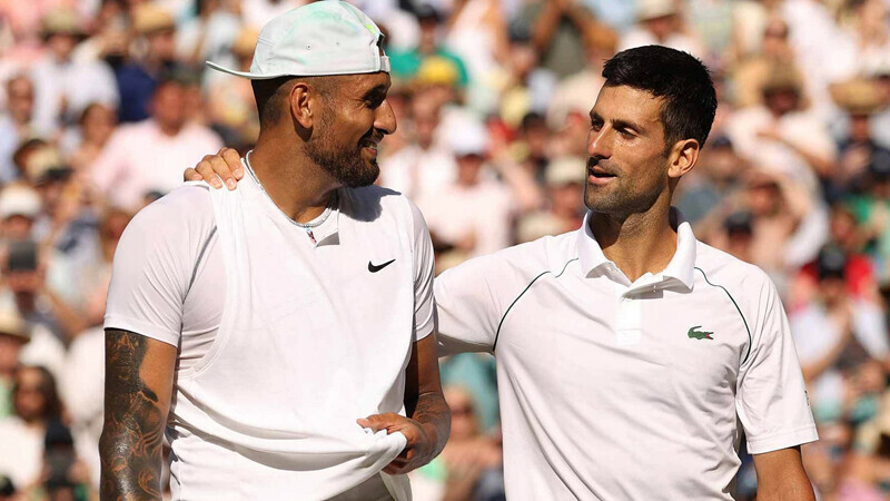Djokovic praises Kyrgios for support in tough times