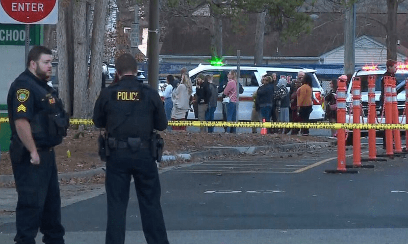 Six-year-old boy held after shooting teacher in US