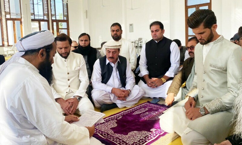 Shaheen ties the knot with Shahid Afridi&rsquo;s daughter Ansha