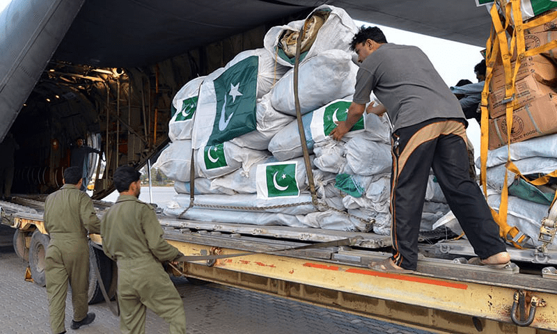 Pakistan sends first batch of aid to Turkiye
