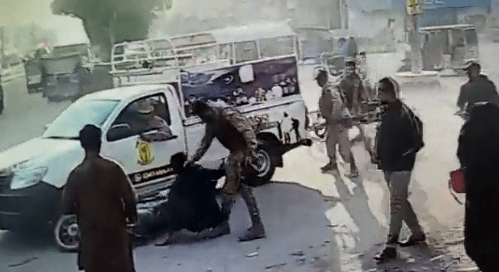 Viral video: Who is the man being hit and detained by Rangers