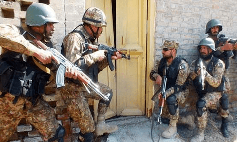 Forces kill terrorist in Waziristan, police attacked in Bannu