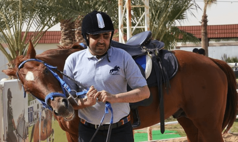 Blind Saudi horseman clears jumps to gain recognition