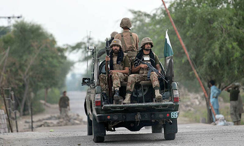 Eight terrorists killed in ground and air raid following attack on convoy