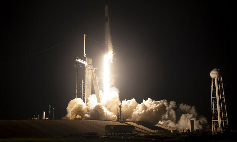 Four-member SpaceX crew docks with International Space Station