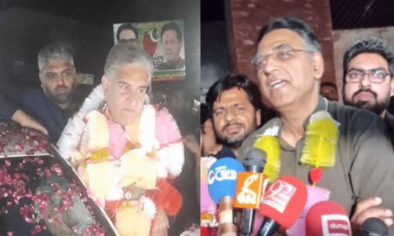 Jail Bharo Tehreek: Umar, Qureshi among top leaders released from prison