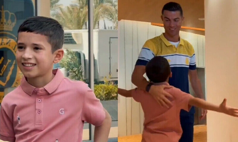 Syrian boy fulfils dream of meeting Ronaldo after quake