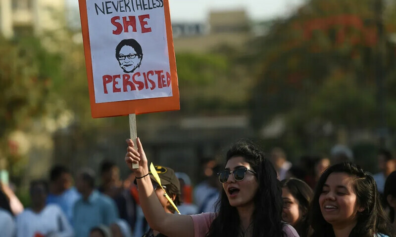 Women march as rights under threat across the globe