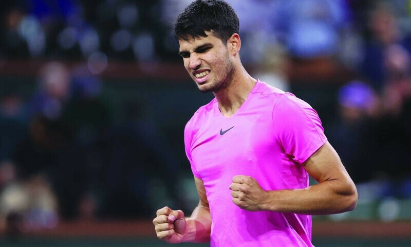 Alcaraz sails into Indian Wells quarter-finals as Draper retires
