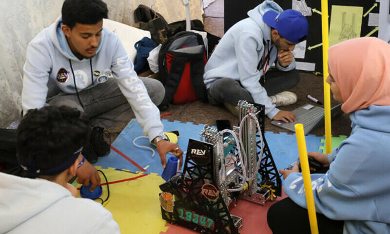 In troubled Libya, young robotics fans see hope in hi-tech