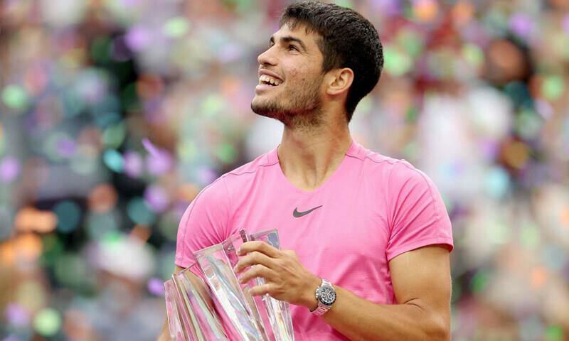 Alcaraz routs Medvedev for Indian Wells title, reclaims top spot