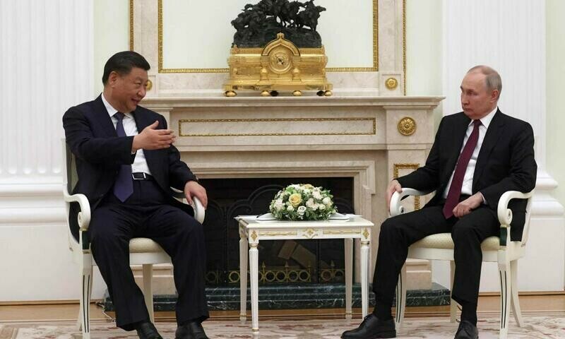 Putin flaunts alliance with Xi as &lsquo;dear friends&rsquo; meet in Kremlin