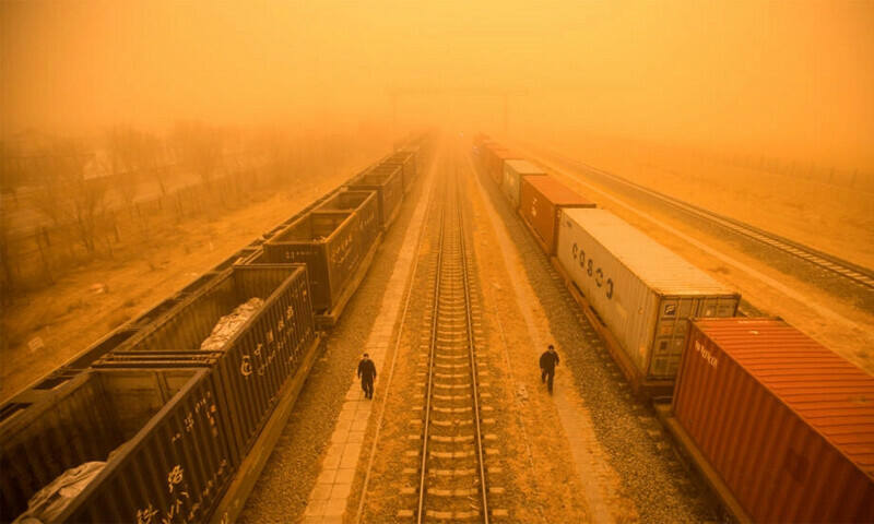 Dust storms cause air pollution spike across north China
