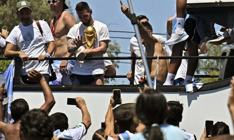 Messi &lsquo;madness&rsquo; in Argentina as world champions play first match