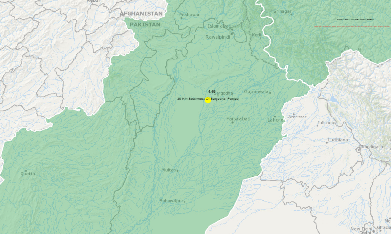 Moderate earthquake shakes cities in Punjab