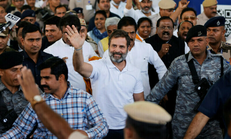 India&rsquo;s Congress party protests against Gandhi&rsquo;s conviction