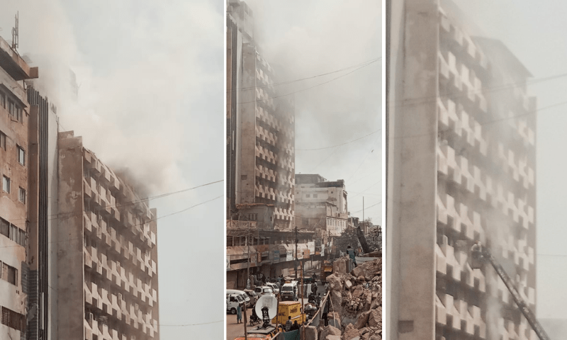 One dead, three injured as fire engulfs Karachi&rsquo;s generator market