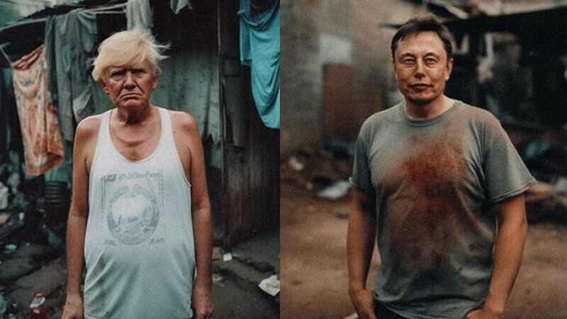 AI strikes again: How billionaires would look if they were poor