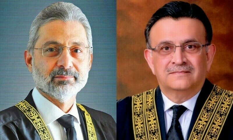 CJP Bandial, Justice Isa hold parleys as puisne judge cautions against &lsquo;sowing seeds of discord&rsquo;