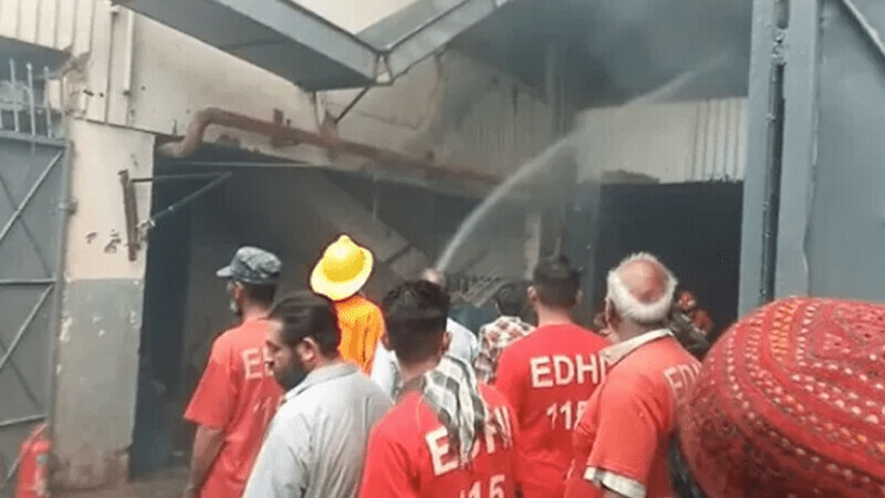 Four firefighters dead as two factories collapse in Karachi