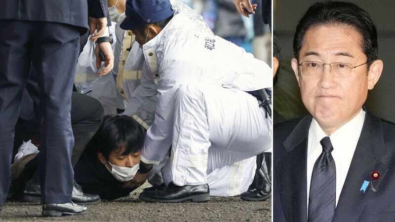 Japan PM safe after &lsquo;smoke bomb&rsquo; at speech