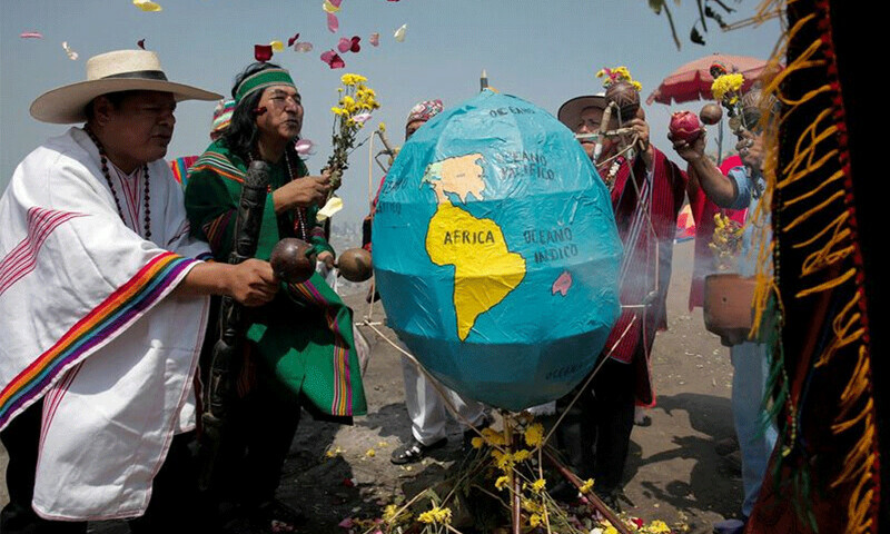 Activists gather for Earth Day, urge action to avoid &lsquo;dystopian&rsquo; future