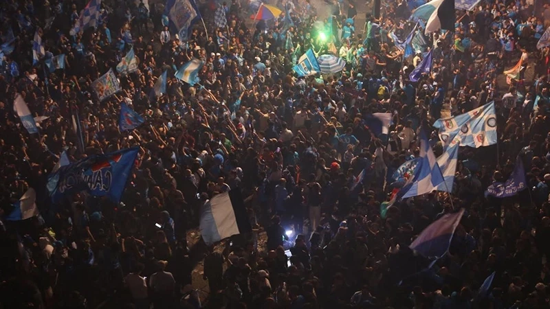 Italy&rsquo;s Naples explodes in joy as city finally regains Serie A crown