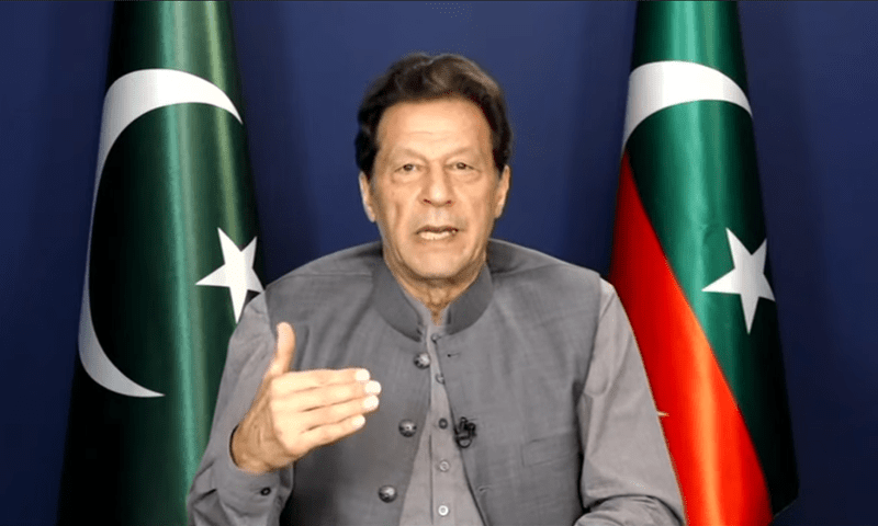 What is establishment getting by supporting this govt? asks Imran