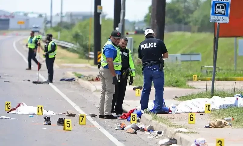 At least 7 killed in car ramming outside Texas migrant center