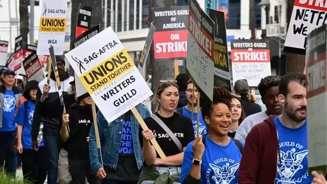 Biden urges &lsquo;fair deal&rsquo; for striking Hollywood writers