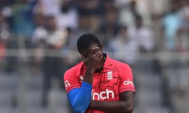 England paceman Archer ruled out of Ashes with stress fracture