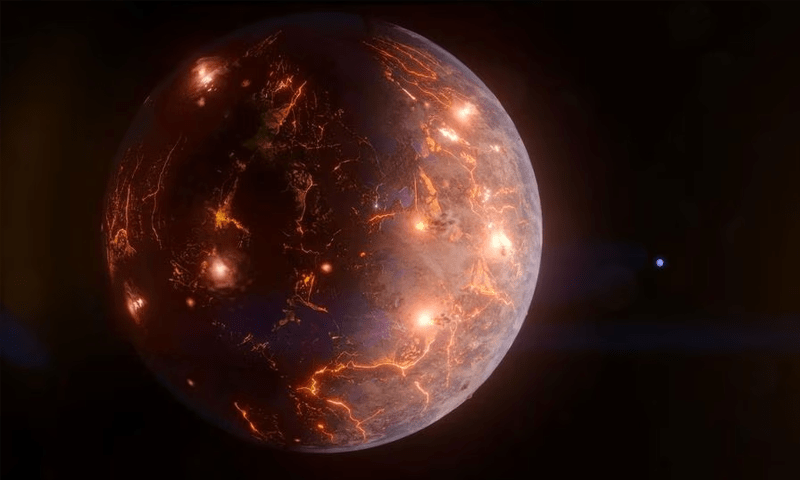 Earth-sized alien planet gripped by widespread volcanism