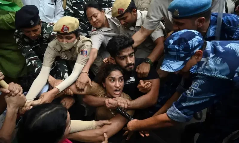 Top Indian wrestlers detained as protest against federation chief intensifies